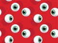 Eyeball Spinning Vector Seamless Background Wallpaper-01 Royalty Free Stock Photo