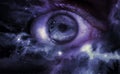 Eyeball Universe Background Royalty Free Stock Photo