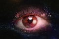 Eyeball Universe Background Royalty Free Stock Photo