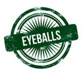 Eyeballs - green grunge stamp