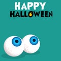 Eyeballs Halloween card design