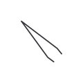Eyebrow tweezers icon vector set on white background Royalty Free Stock Photo