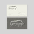 Eyebrows or Brows Artist Business Card Design Template