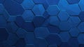 Eyecatching futuristic design with abstract polygonal dark blue background Royalty Free Stock Photo