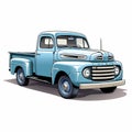 Eyecatching pickup truck illustration