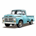 Eyecatching pickup truck illustration