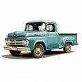 Eyecatching pickup truck illustration