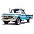 Eyecatching pickup truck illustration