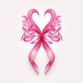 Eyecatching pink ribbon for attentiongrabbing design Royalty Free Stock Photo