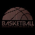 Basketball tee shirt illustration graphic design print art