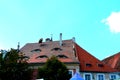 Eyed roof in Sibiu, European Capital of Culture for the year 2007 Royalty Free Stock Photo