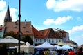 Eyed roof in Sibiu, European Capital of Culture for the year 2007 Royalty Free Stock Photo