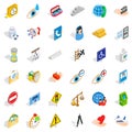 Eyedrop icons set, isometric style Royalty Free Stock Photo