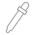 Eyedropper thin line icon, tools and design