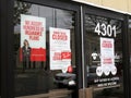 Eyeglass Shop Closed in Washington DC Royalty Free Stock Photo