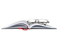 Eyeglasses with book