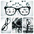 Eyeglasses collage Royalty Free Stock Photo
