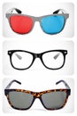 Eyeglasses collage Royalty Free Stock Photo