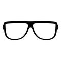 Eyeglasses without diopters icon, simple style. Royalty Free Stock Photo