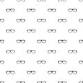 Eyeglasses without diopters pattern seamless vector Royalty Free Stock Photo