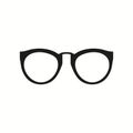 Eyeglasses icon simple vector image Royalty Free Stock Photo