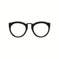 Eyeglasses icon simple vector image