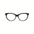 Eyeglasses icon simple vector image Royalty Free Stock Photo