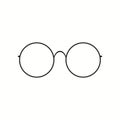 Eyeglasses icon simple vector image Royalty Free Stock Photo