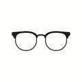 Eyeglasses icon simple vector image Royalty Free Stock Photo