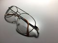 Eyeglasses out of focus lens blur