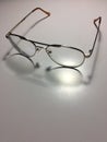 Eyeglasses out of focus lens blur