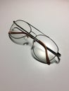 Eyeglasses out of focus lens blur