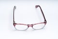 Eyeglasses plastic frame with bifocal lenses Royalty Free Stock Photo