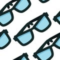 Eyeglasses seamless pattern accessory eyewear glasses Royalty Free Stock Photo