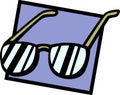 eyeglasses or sunglasses vector illustration