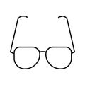 Eyeglasses Vector icon which can easily modify or edit Royalty Free Stock Photo