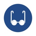 Eyeglasses Vector icon which can easily modify or edit Royalty Free Stock Photo