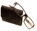 Eyeglasses and wallet Royalty Free Stock Photo