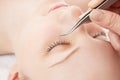 Eyelash extension Royalty Free Stock Photo