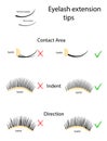 Eyelash extension guide. How to properly apply false eyelash glue.