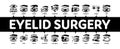 Eyelid Surgery Healthy Minimal Infographic Banner Vector Royalty Free Stock Photo