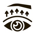 eyelid surgery treatment icon Vector Glyph Illustration