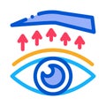 Eyelid surgery treatment icon vector outline illustration