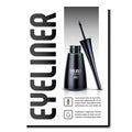 Eyeliner Beauty Accessory Promo Poster Vector