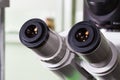 Eyepiece of microscope Royalty Free Stock Photo