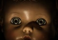 Eyes on antique doll Royalty Free Stock Photo