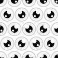 Eyes ball seamless pattern textile print. repeat pattern background design Royalty Free Stock Photo
