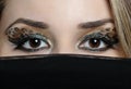 Eyes of beautiful eastern woman