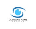 Eyes care logos vector icons
