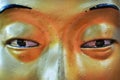 Eyes Close up of Golden Buddha Statue Royalty Free Stock Photo